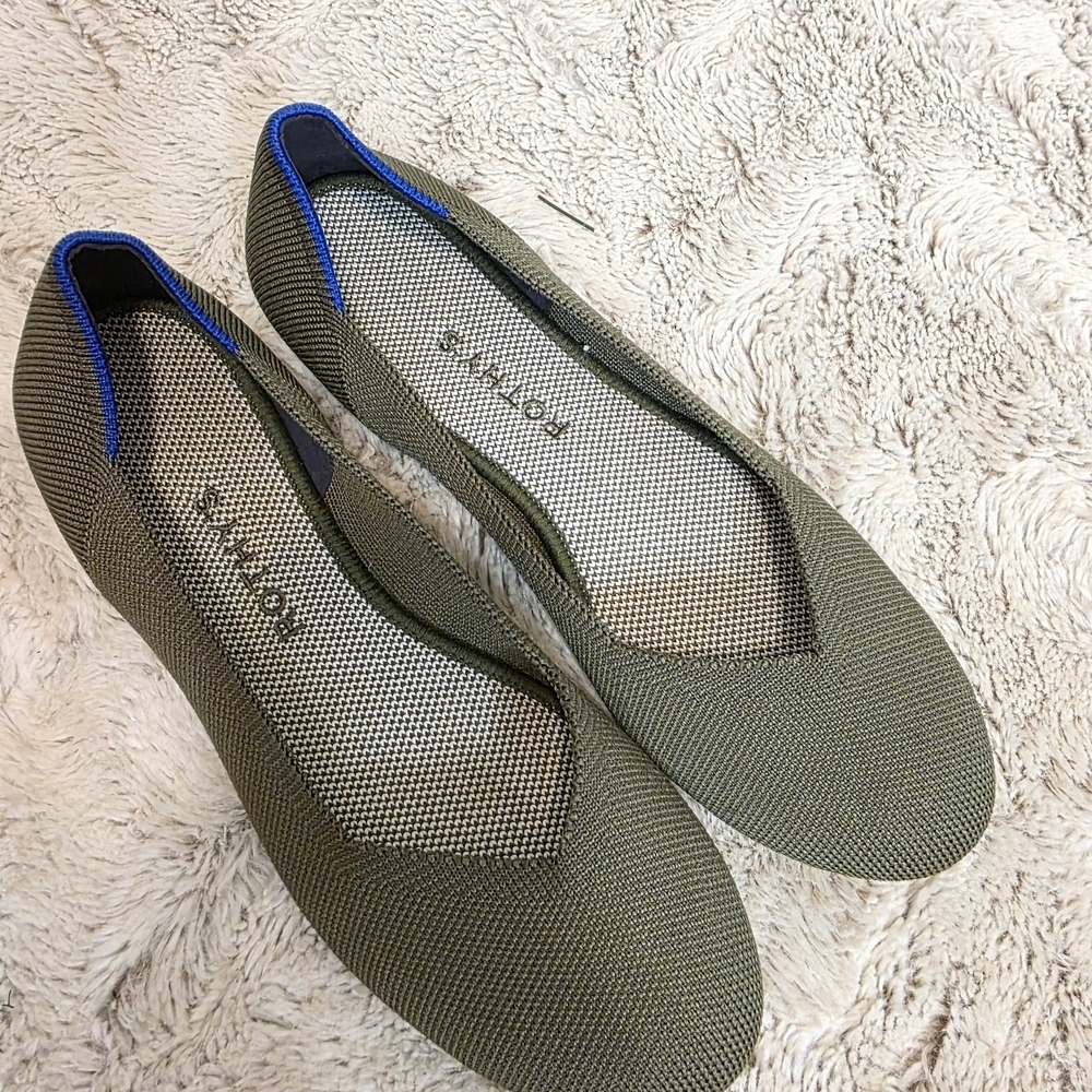 Rothy's Green and Blue Women's Loafers 8
